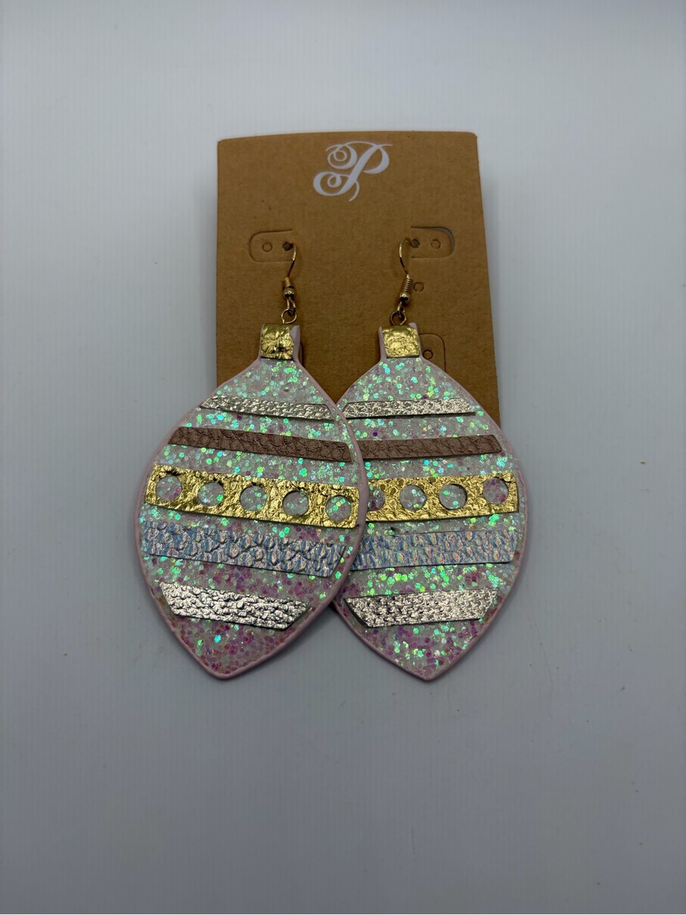 Plunder Sparkling Iridescent Teardrop Earrings